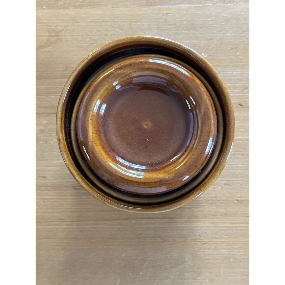 Vintage Pfaltzgraff Compatibles Brown Canister 1 Qt Lidded Stoneware Rustic Farm